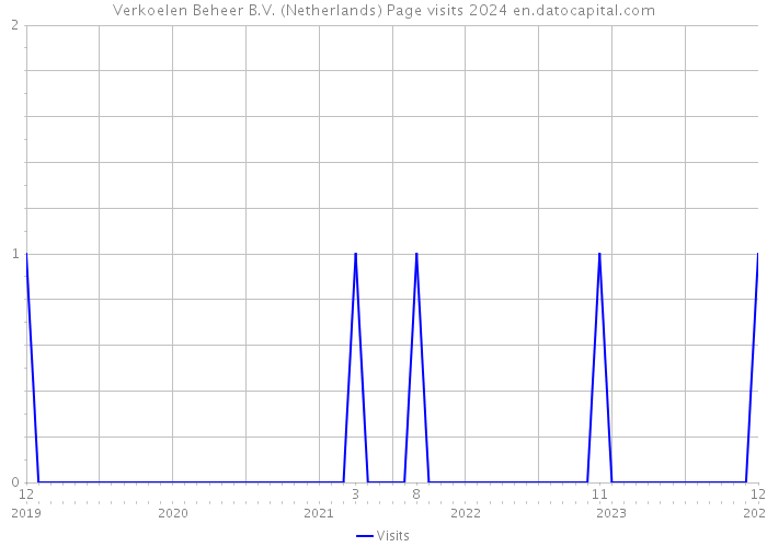 Verkoelen Beheer B.V. (Netherlands) Page visits 2024 