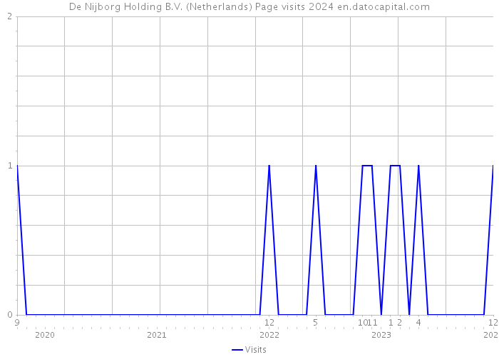 De Nijborg Holding B.V. (Netherlands) Page visits 2024 