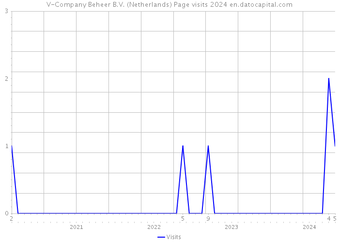 V-Company Beheer B.V. (Netherlands) Page visits 2024 