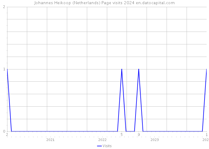Johannes Heikoop (Netherlands) Page visits 2024 