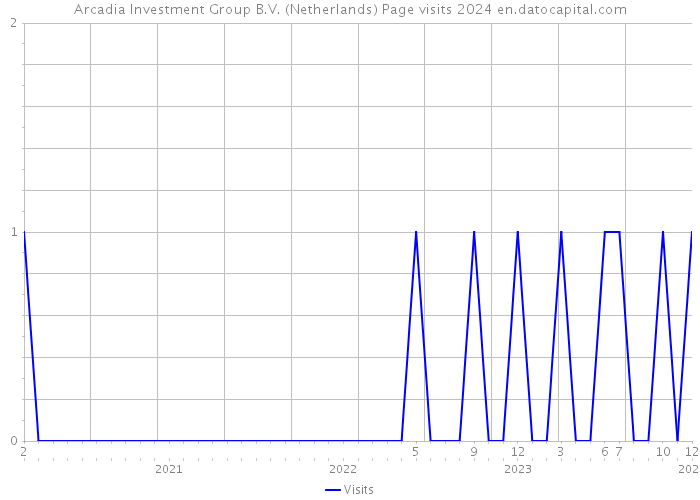 Arcadia Investment Group B.V. (Netherlands) Page visits 2024 