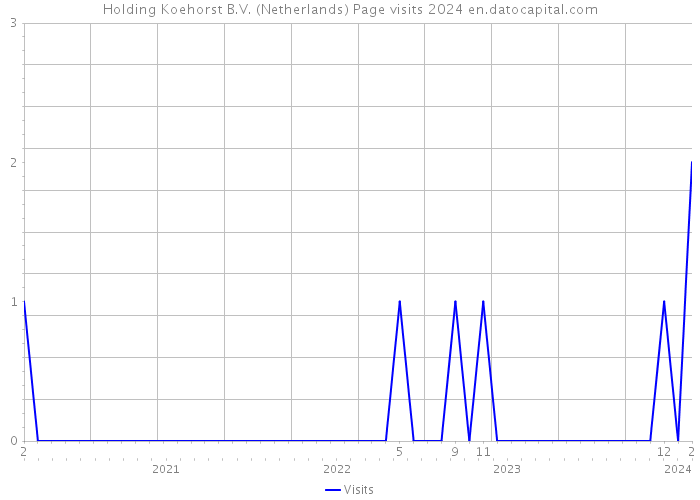 Holding Koehorst B.V. (Netherlands) Page visits 2024 