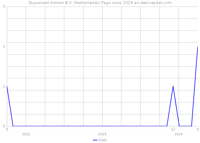 Stuyvesant beheer B.V. (Netherlands) Page visits 2024 