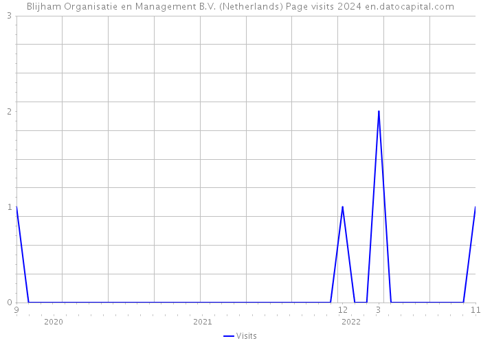 Blijham Organisatie en Management B.V. (Netherlands) Page visits 2024 