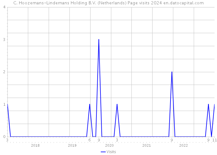 C. Hoozemans-Lindemans Holding B.V. (Netherlands) Page visits 2024 