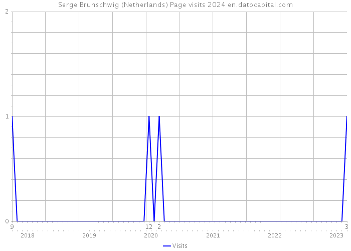 Serge Brunschwig (Netherlands) Page visits 2024 