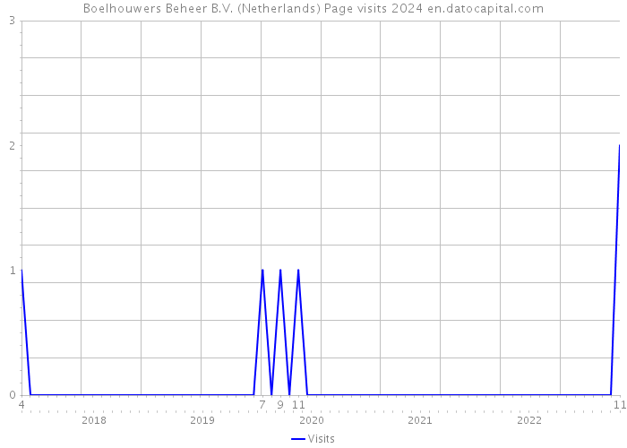 Boelhouwers Beheer B.V. (Netherlands) Page visits 2024 