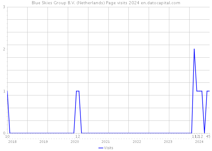 Blue Skies Group B.V. (Netherlands) Page visits 2024 