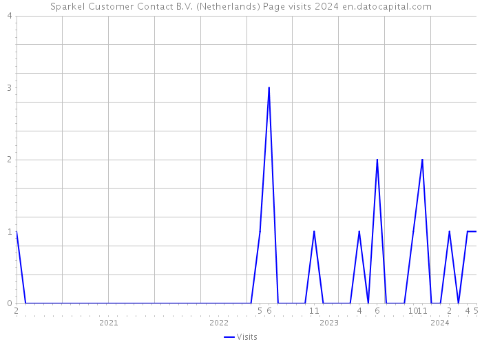 Sparkel Customer Contact B.V. (Netherlands) Page visits 2024 