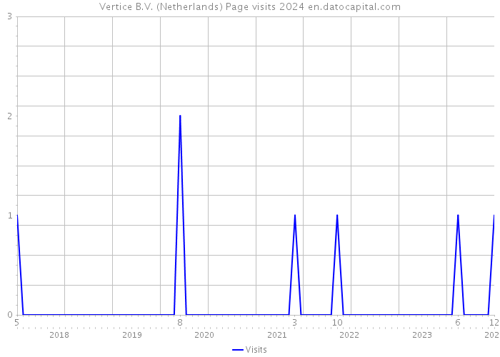 Vertice B.V. (Netherlands) Page visits 2024 