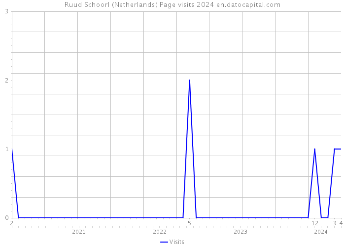 Ruud Schoorl (Netherlands) Page visits 2024 