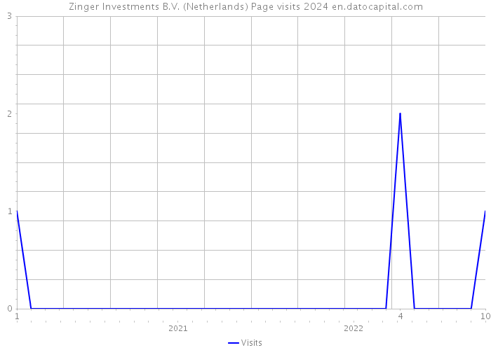 Zinger Investments B.V. (Netherlands) Page visits 2024 