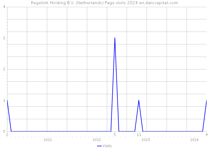 Regelink Holding B.V. (Netherlands) Page visits 2024 