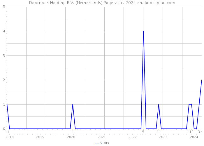 Doornbos Holding B.V. (Netherlands) Page visits 2024 