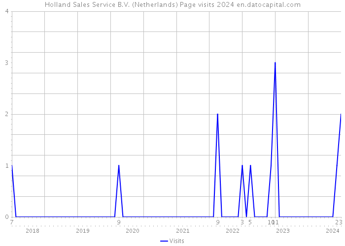 Holland Sales Service B.V. (Netherlands) Page visits 2024 