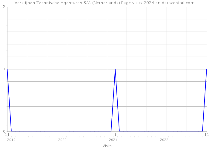 Verstijnen Technische Agenturen B.V. (Netherlands) Page visits 2024 