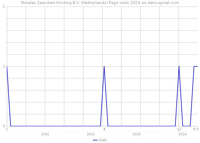 Metalas Zaandam Holding B.V. (Netherlands) Page visits 2024 