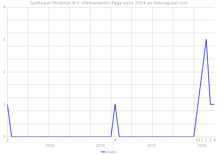 Sunflower Holdings B.V. (Netherlands) Page visits 2024 