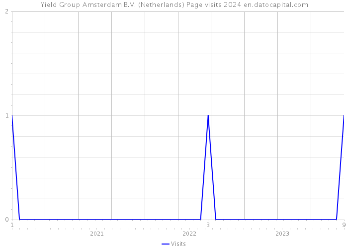 Yield Group Amsterdam B.V. (Netherlands) Page visits 2024 