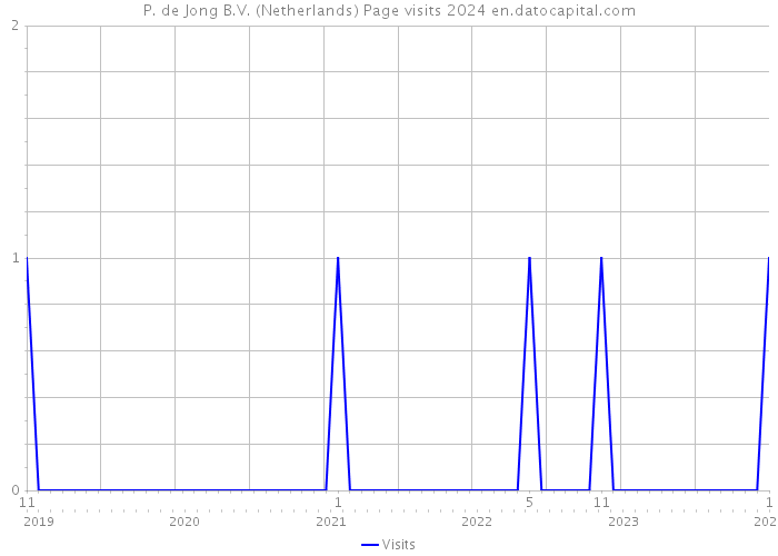P. de Jong B.V. (Netherlands) Page visits 2024 
