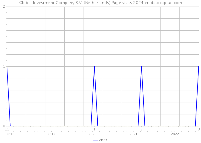 Global Investment Company B.V. (Netherlands) Page visits 2024 