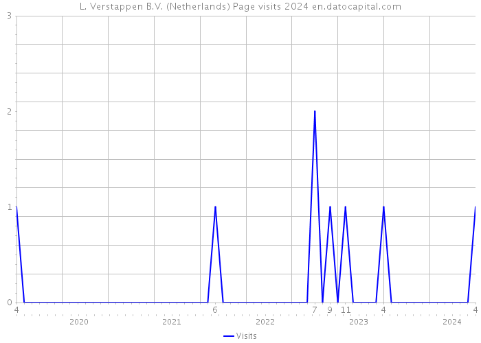L. Verstappen B.V. (Netherlands) Page visits 2024 