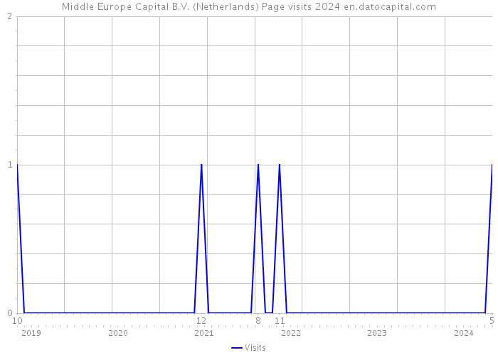 Middle Europe Capital B.V. (Netherlands) Page visits 2024 