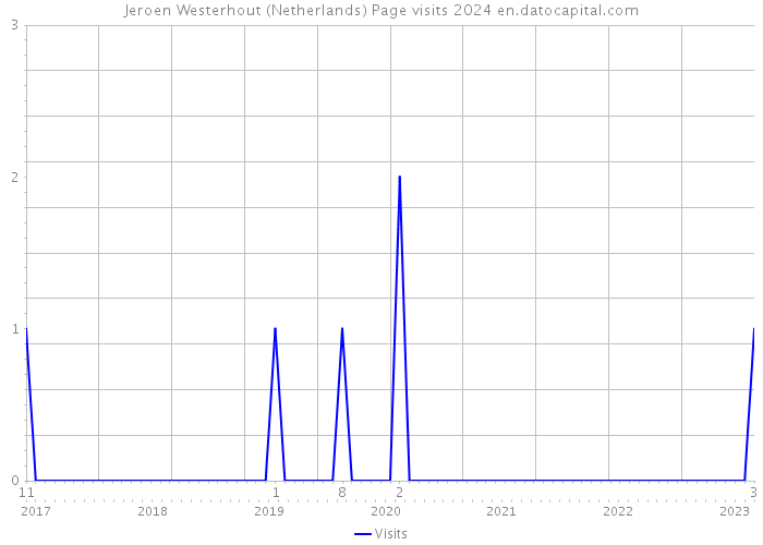 Jeroen Westerhout (Netherlands) Page visits 2024 