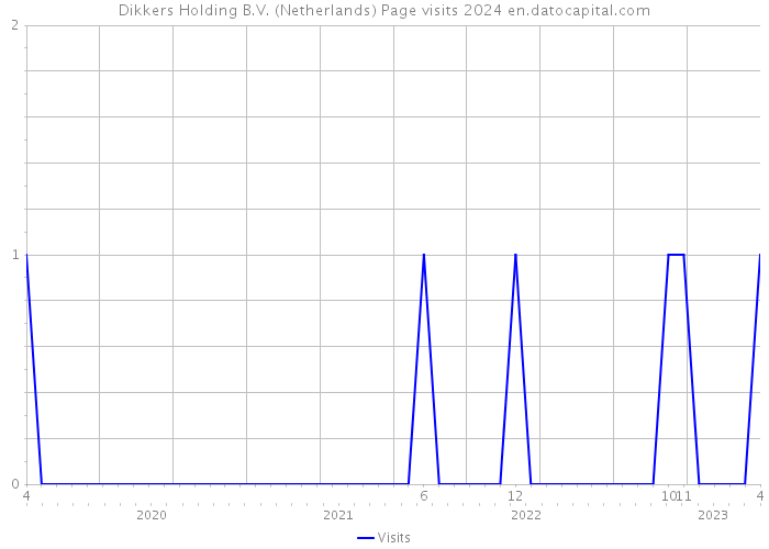 Dikkers Holding B.V. (Netherlands) Page visits 2024 