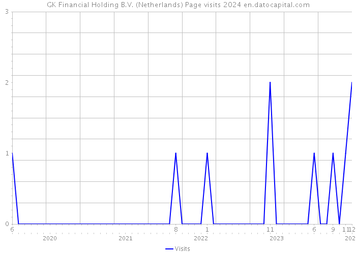 GK Financial Holding B.V. (Netherlands) Page visits 2024 
