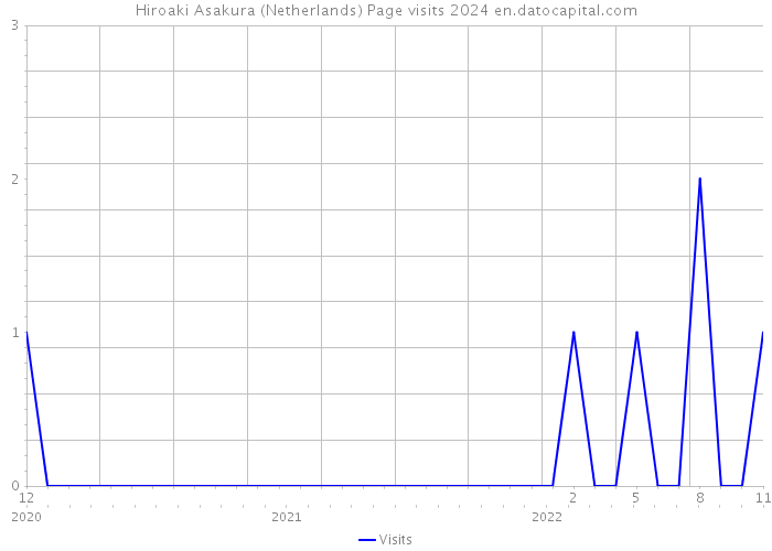 Hiroaki Asakura (Netherlands) Page visits 2024 