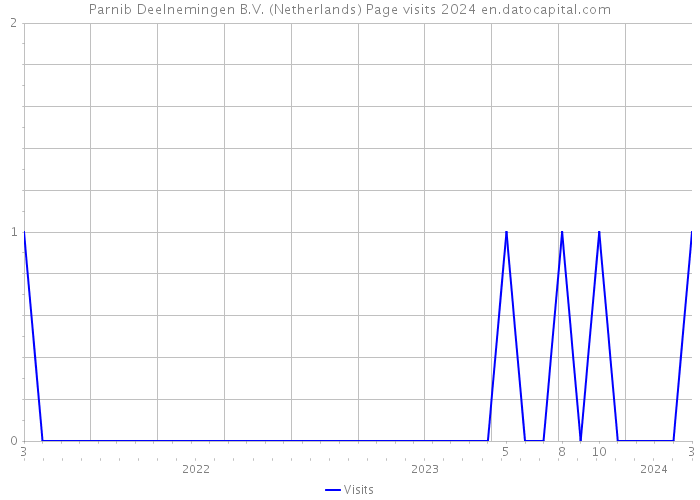 Parnib Deelnemingen B.V. (Netherlands) Page visits 2024 