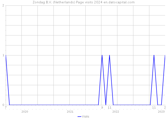 Zondag B.V. (Netherlands) Page visits 2024 
