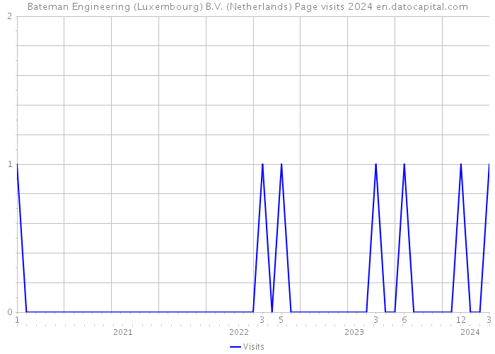 Bateman Engineering (Luxembourg) B.V. (Netherlands) Page visits 2024 