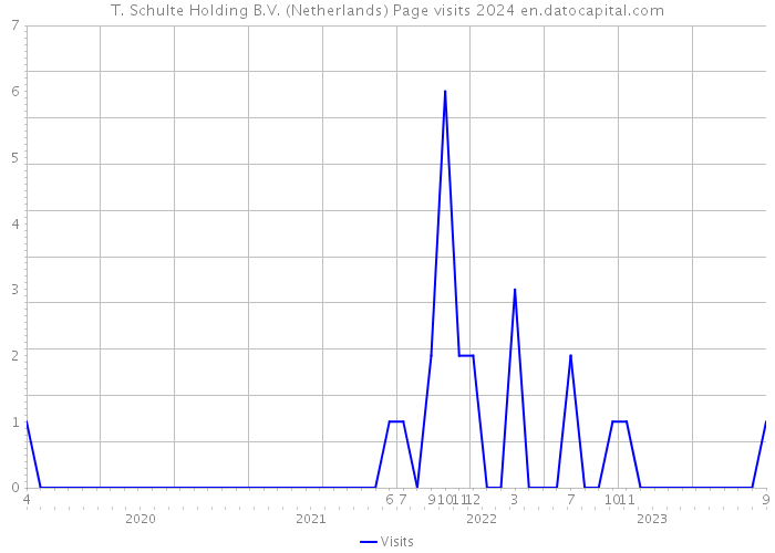 T. Schulte Holding B.V. (Netherlands) Page visits 2024 