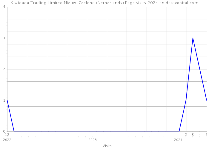Kiwidada Trading Limited Nieuw-Zeeland (Netherlands) Page visits 2024 