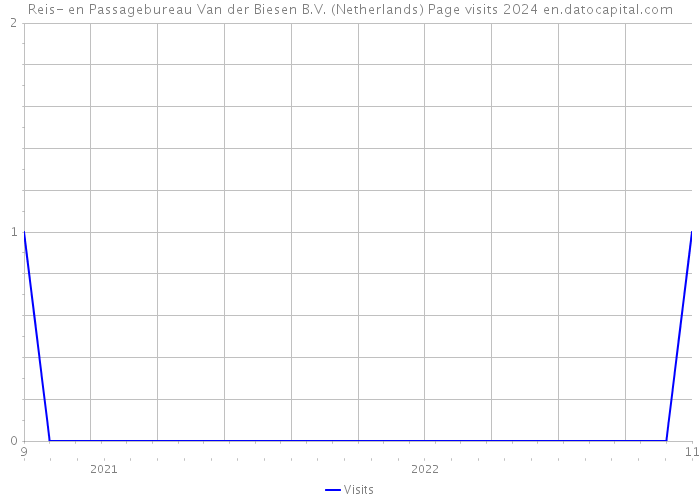 Reis- en Passagebureau Van der Biesen B.V. (Netherlands) Page visits 2024 
