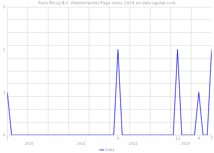 Pure Mooij B.V. (Netherlands) Page visits 2024 