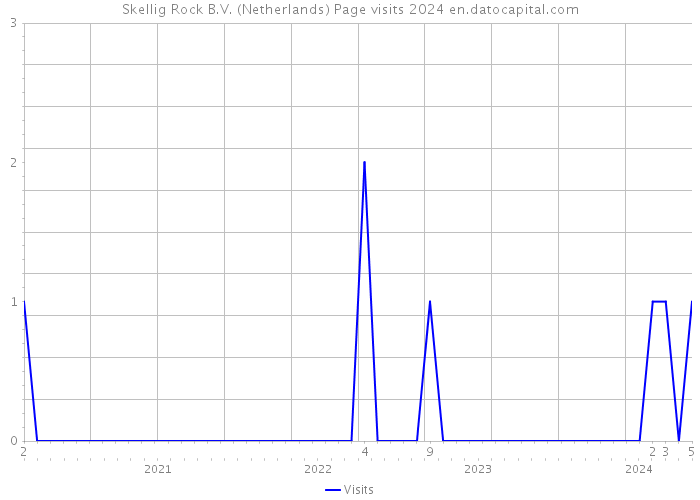 Skellig Rock B.V. (Netherlands) Page visits 2024 