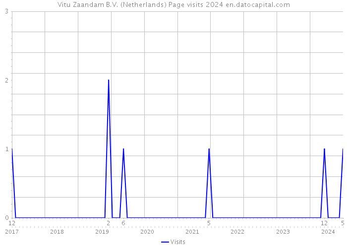 Vitu Zaandam B.V. (Netherlands) Page visits 2024 
