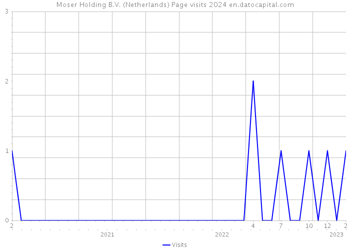 Moser Holding B.V. (Netherlands) Page visits 2024 