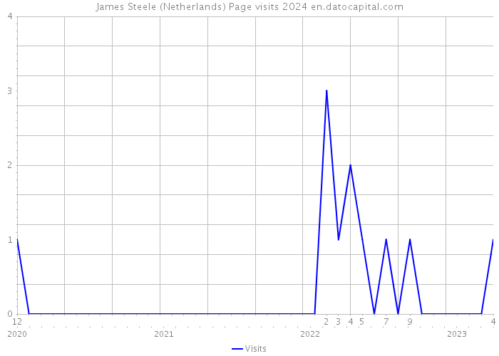 James Steele (Netherlands) Page visits 2024 