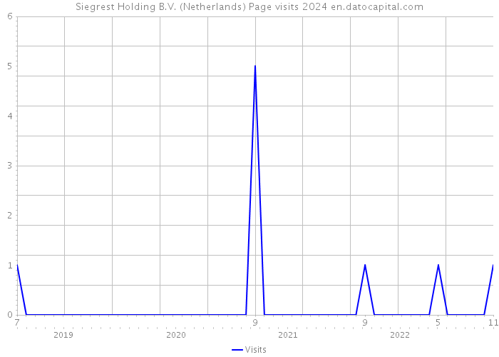 Siegrest Holding B.V. (Netherlands) Page visits 2024 