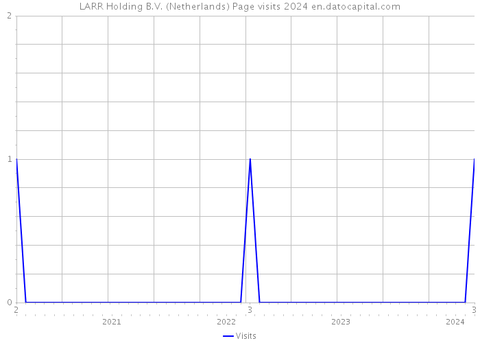 LARR Holding B.V. (Netherlands) Page visits 2024 