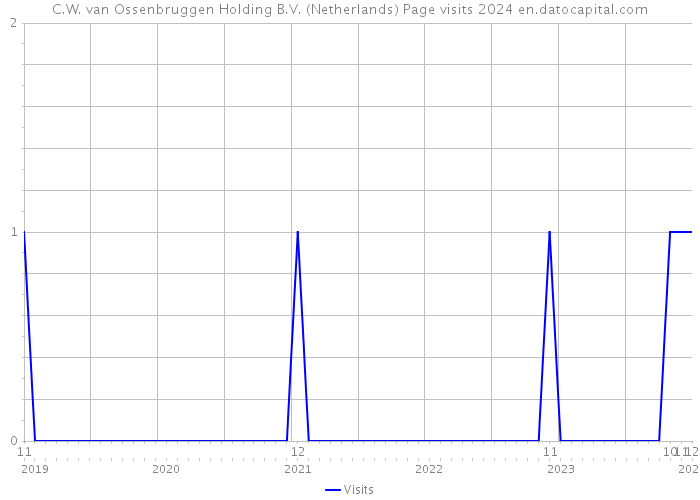 C.W. van Ossenbruggen Holding B.V. (Netherlands) Page visits 2024 