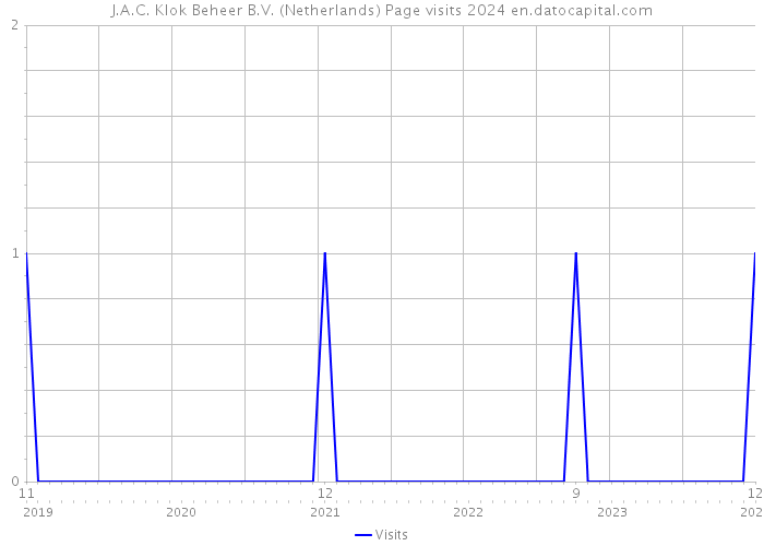 J.A.C. Klok Beheer B.V. (Netherlands) Page visits 2024 