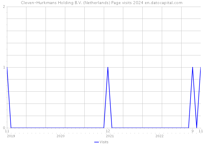 Cleven-Hurkmans Holding B.V. (Netherlands) Page visits 2024 
