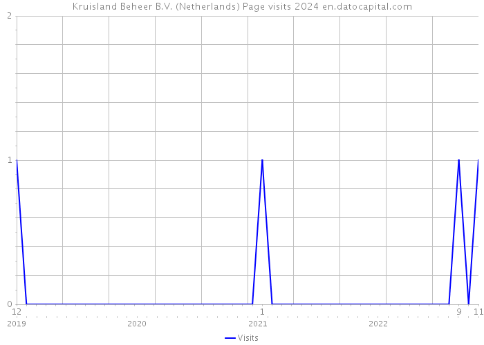 Kruisland Beheer B.V. (Netherlands) Page visits 2024 