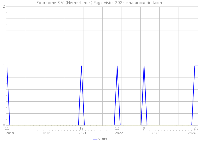 Foursome B.V. (Netherlands) Page visits 2024 