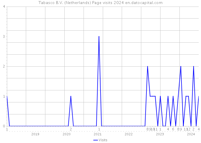 Tabasco B.V. (Netherlands) Page visits 2024 